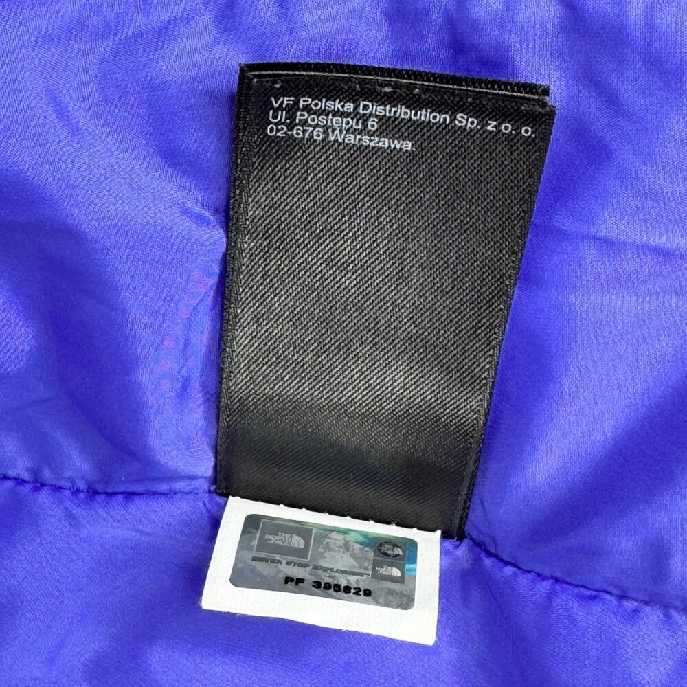 The North Face TNF Womens Quilted Jacket Purple XS Nylon Lightweight Full Zip - Picture 15 of 16